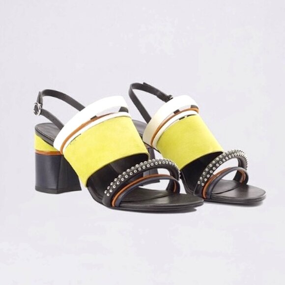 New 3.1 Phillip Lim Multi Strap Drum Sandal in Citron - Picture 2 of 13